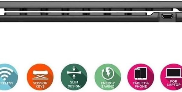 Mobility Lab ML306124 – skládací bezdrátová klávesnice pro tablet/PC, kompatibilní s Android, Windows iOS