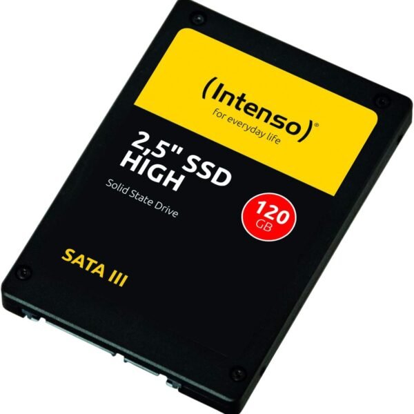 Intenso Interní 2,5″ SSD SATA III High, 120 GB, 520 MB/s, černá