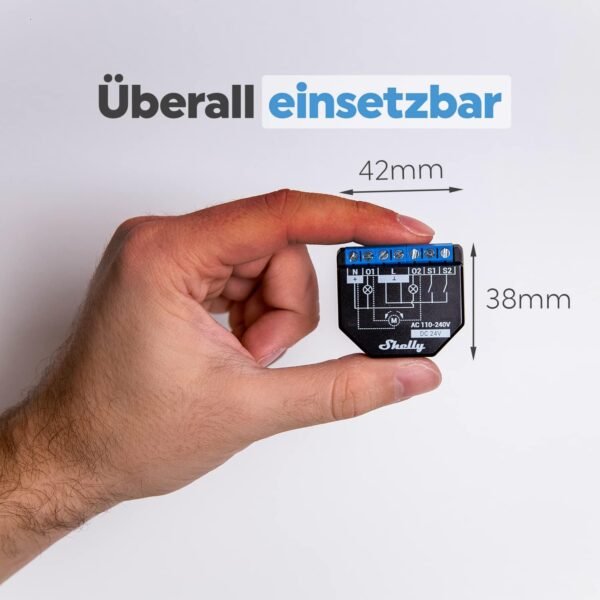 Shelly Plus 2PM | Wlan & Bluetooth 2 kanály Smart relé spínač s měřením výkonu | automatizace domu | rolety dálkové ovládání Alexa a Google Home kompatibilita aplikace iOS Android