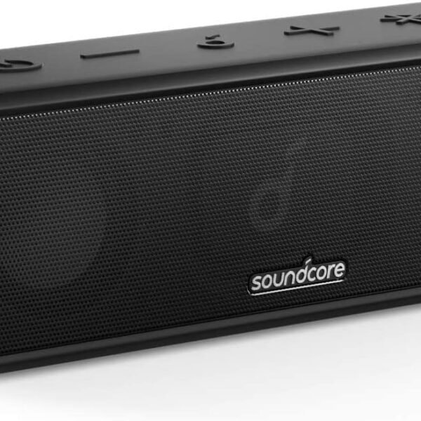 soundcore 3 Bluetooth reproduktory, stereo zvuk, audio ovladače s titanovou membránou, PartyCast, BassUp, baterie na 24 hodin, ochrana proti vodě IPX7, individuální ekvalizér, pro domácnost, venkovní