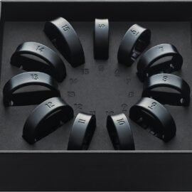 Samsung Galaxy Ring Sada na vyzkoušení velikosti, k nalezení vhodné velikosti prstenu, Smart Ring Galaxy Ring je k dostání samostatně, velikosti prstenu 5-15 (US), titanová černá