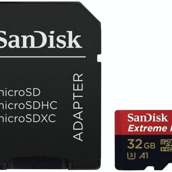 Micro SD SDSQXCG-032G-GN6MA 32GB Extreme Pro Micro SD karta s adaptérem, černá / červená t