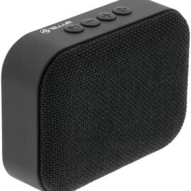TELLUR Callisto Bluetooth reproduktor malý, ultra kompaktní hudební box Bluetooth, látkový design, rádio Bluetooth box, handsfree zařízení, USB, MicroSD/TF, konektor microUSB Aux, černý