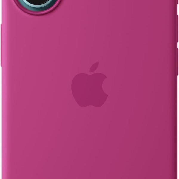 Apple iPhone 16 silikonové pouzdro s MagSafe – fuchsiová ​