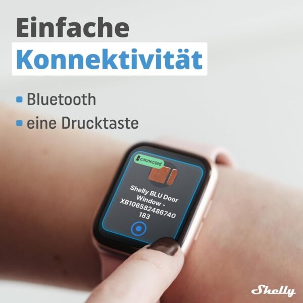 Shelly Blu Door/Window hnědý | Bluetooth Smart dveřní a okenní senzor s LUX senzorem | bezpečnost | okamžitá reakce | iOS Android App | nutná Gateway | Aktivace scény