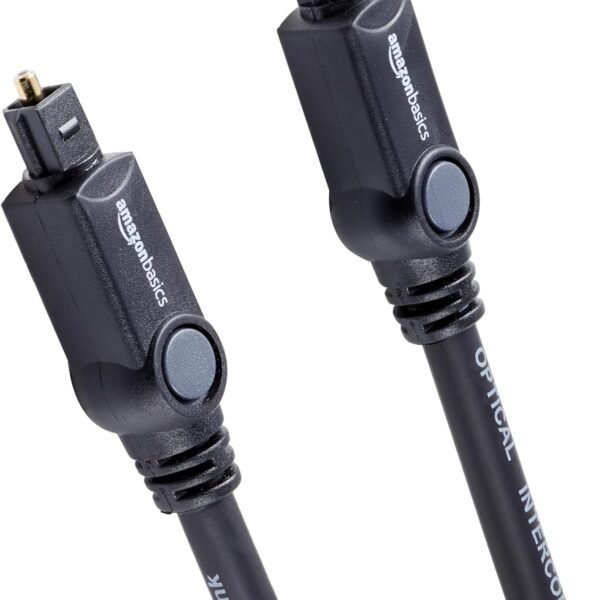 Amazon Basics Optický digitální audio kabel Toslink, 3 m, kompatibilní s televizorem, černý