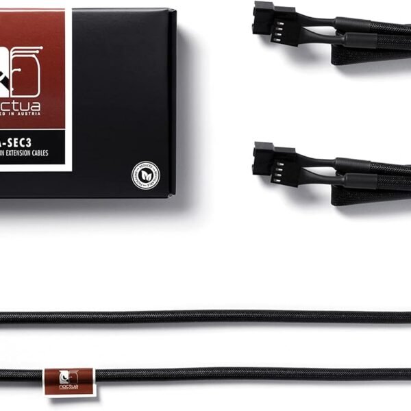 Noctua NA-SEC3, prodlužovací kabel pro ventilátor, 4-Pin (60 cm, černá)