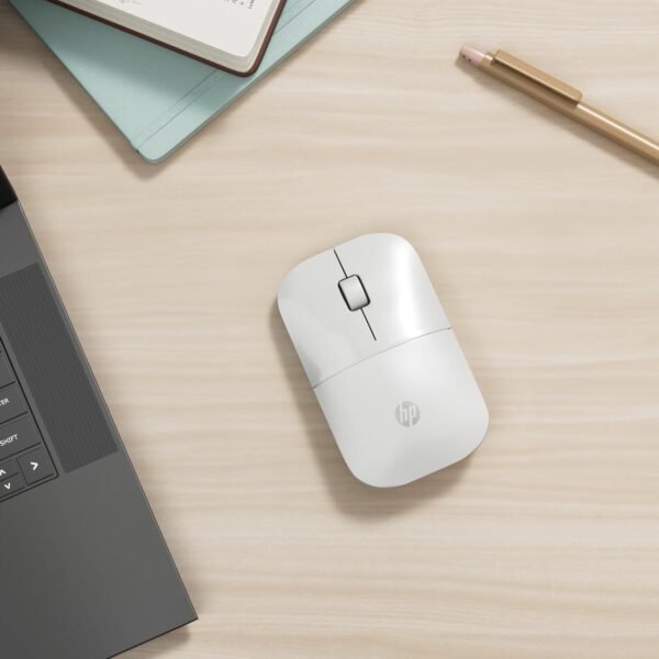 HP Bezdrátová myš Z3700 (V0L80AA) (1200 optických senzorů, výdrž baterie až 16 měsíců, USB konektor, Plug&Play) bílá