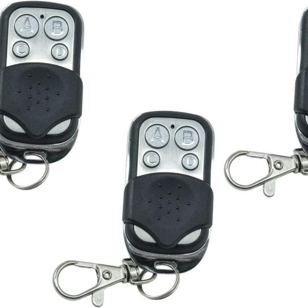 Sada se 3 univerzálními dálkovými ovladači, pevným kódem, s frekvencí 433,92 MHz, pro automatickou bránu