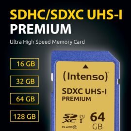Intenso Premium SDHC UHS-I 16GB Class 10 paměťová karta modrá