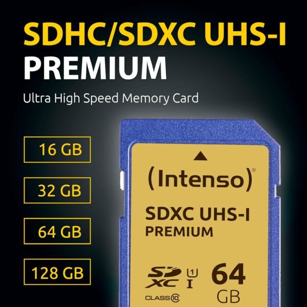 Intenso Premium SDHC UHS-I 16GB Class 10 paměťová karta modrá