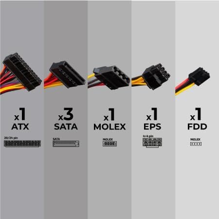 Napájací zdroj Vultech VPS-A500ER pre počítače, 500 W, 24-pinový, ATX, čierna