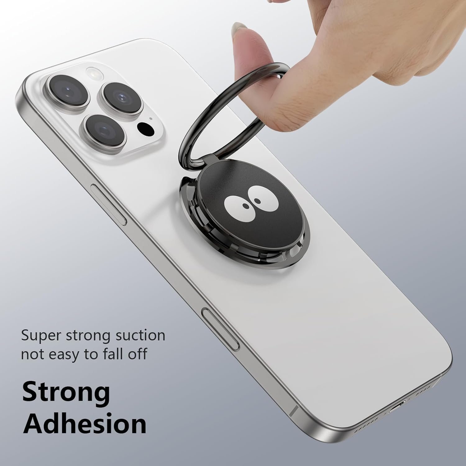 614Dte-jQUL._AC_SL1500_.jpg Pop Up Socket – držiak na mobilný telefón s krúžkom, Pop Grip – držiak na mobilný telefón na prsty s vysúvacou rukoväťou, čierny, 255° krúžok na mobilný telefón, 360° tlačidlo na upevnenie mobilného telefónu