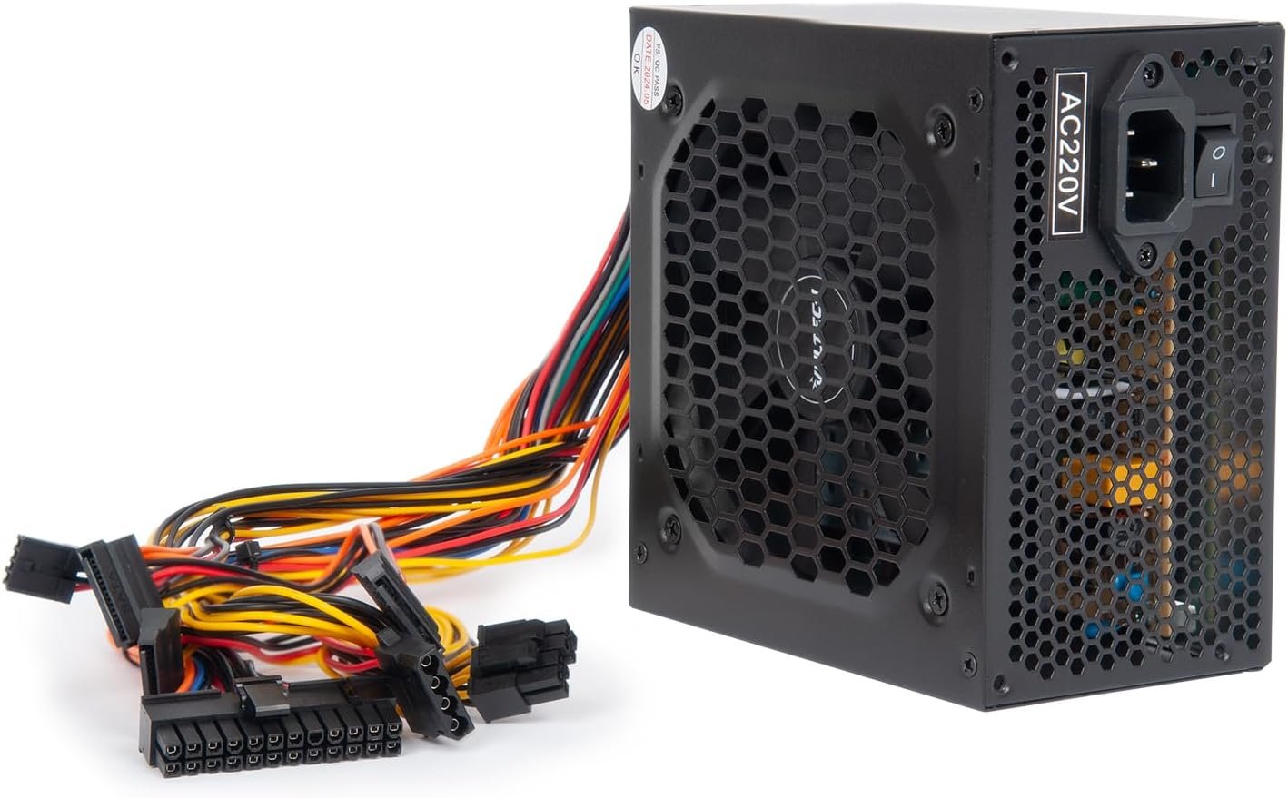 Napájací zdroj Vultech VPS-A500ER pre počítače, 500 W, 24-pinový, ATX, čierna
