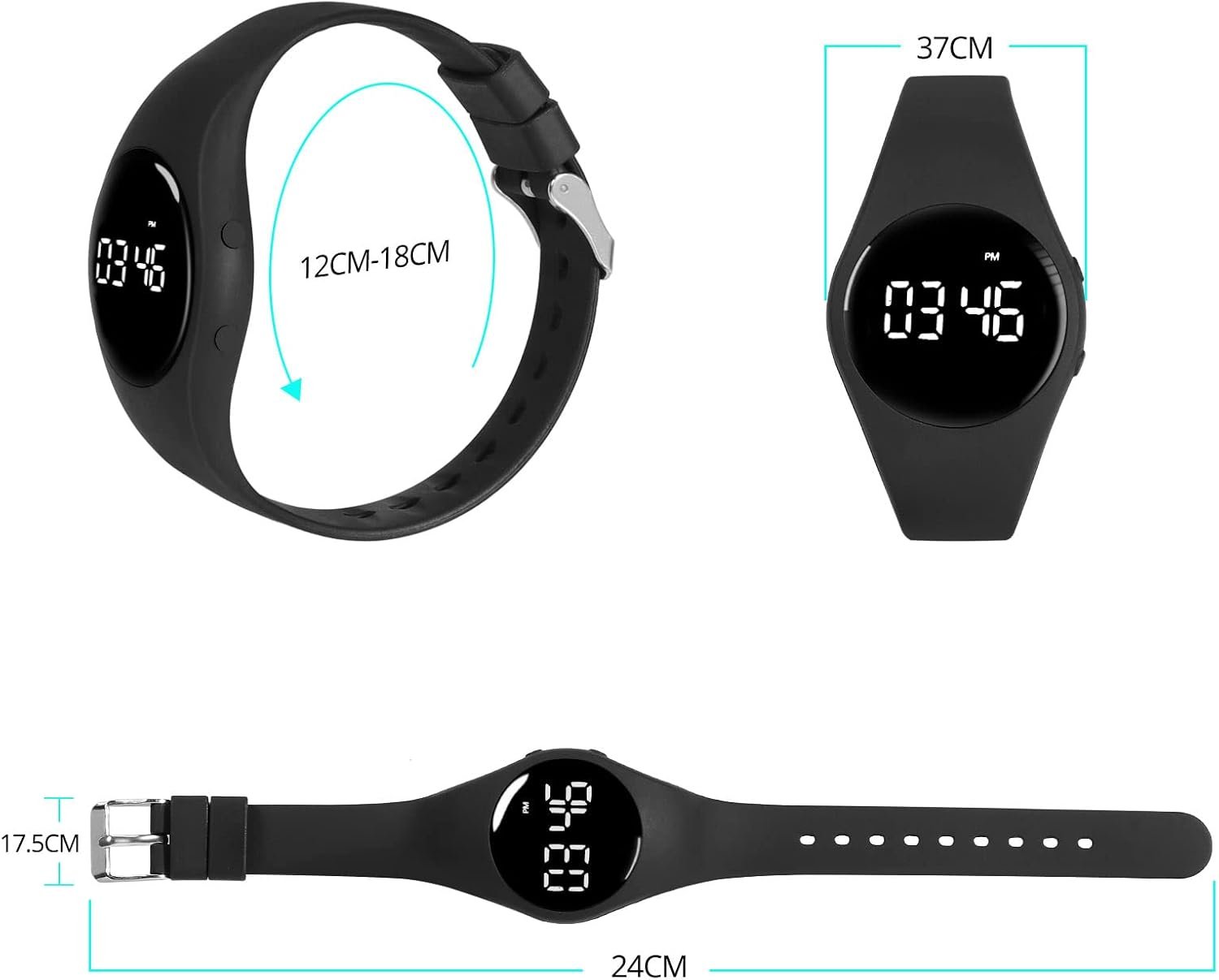 Hodinky s krokomerom, jednoduchý krokomer bez Bluetooth/bez aplikácie/bez mobilného telefónu | fitness náramok pre pohodlné behanie, pre ženy aj mužov | fitness hodinky na plávanie a do sauny
