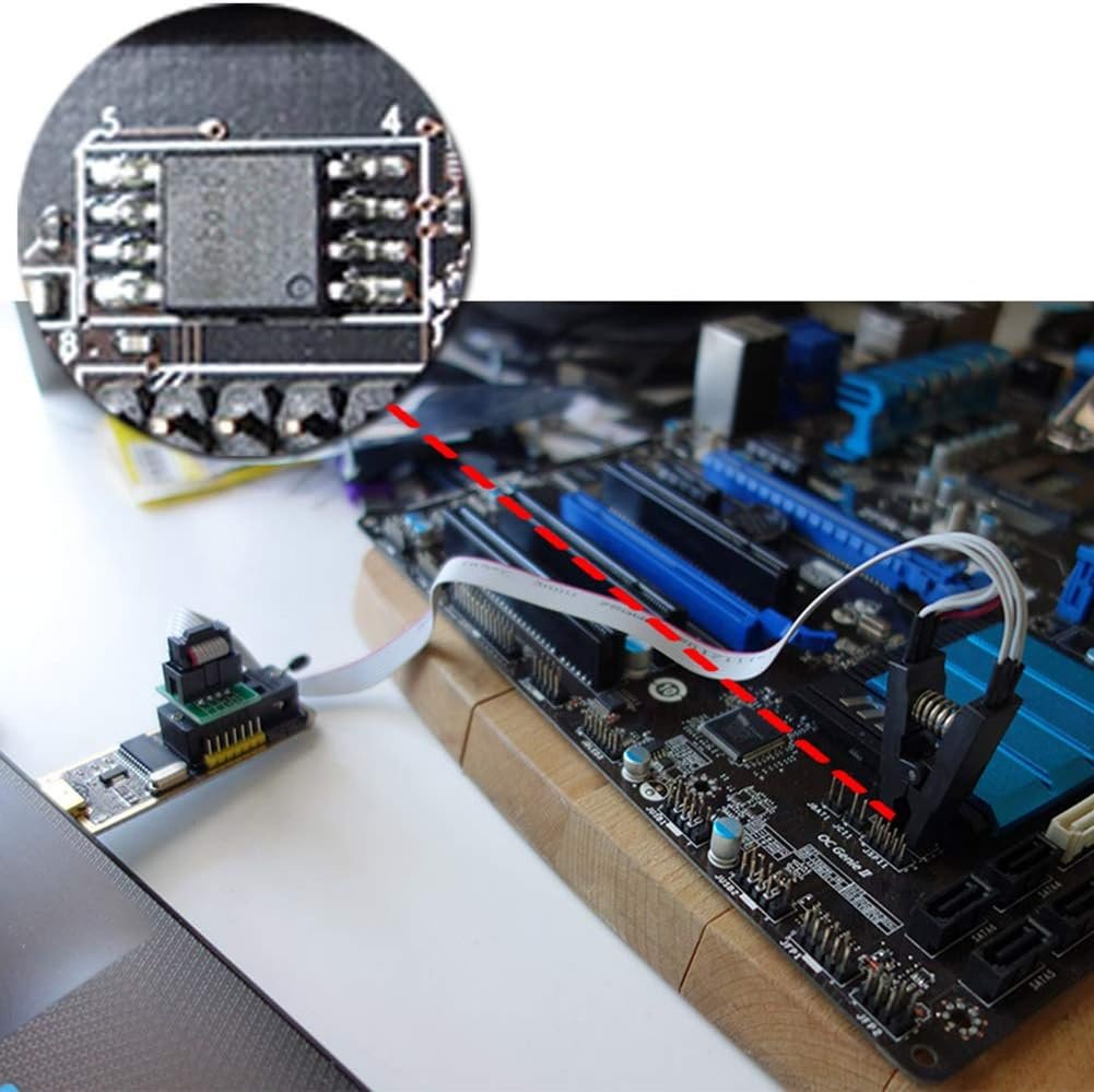 KeeYees S018 SOP8 Test Clip pre EEPR0M 25CXX / 24CXX + CH341A 24 25 séria EEPR0M Flash BIOS USB program