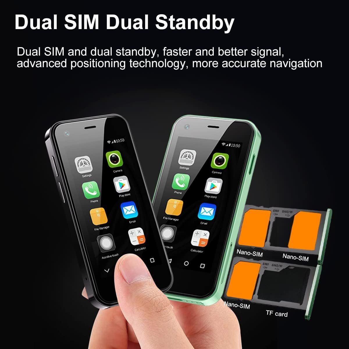 Mini mobilný telefón, detský smartfón, 3G, Android 9.0, Dual SIM, štvorjadrový procesor, 2 GB RAM, 16 GB ROM, 5,0 MP, mobilný telefón bez zmluvy (XS13 – ružová)