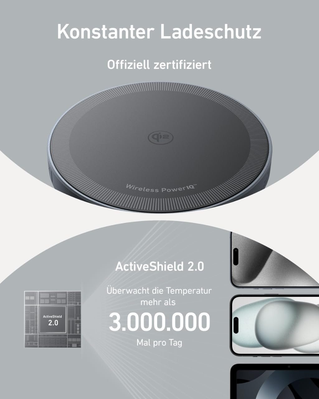61jqR1TLZQL._AC_SL1280_.jpg Magnetická bezdrôtová nabíjačka Anker MagGo (Pad), kompatibilná s MagSafe 15 W, rýchla nabíjačka 15 W, certifikácia Qi2, pre iPhone 17/16/15/15 Plus/15 Pro/15 Pro Max/14/13/12 (bez sieťového
