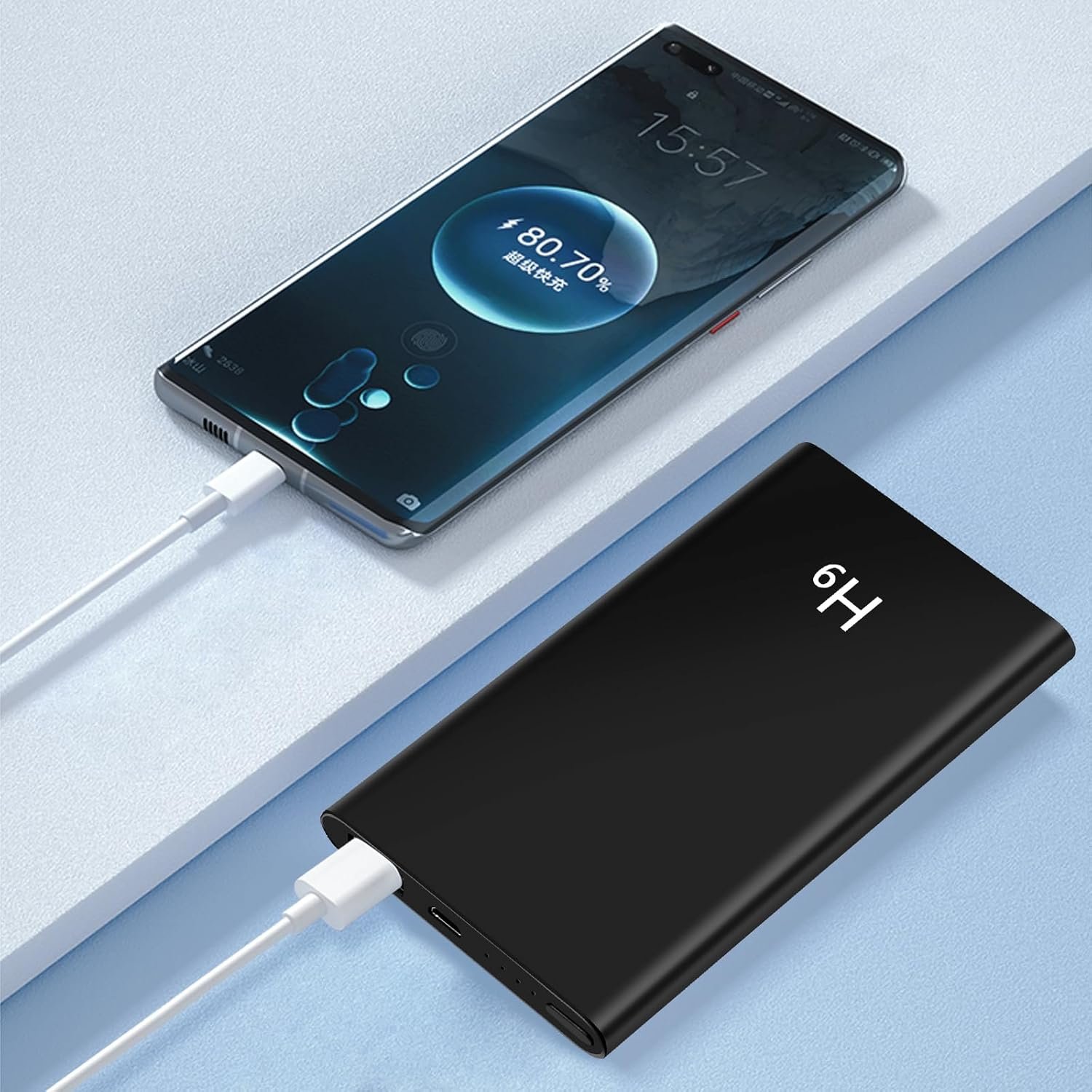 71MB2S5kt7L._AC_SL1500_.jpg Powerbanka s minikamerou, HD 1080P minikamera s powerbankou 5000 mAh, podpora gravitačného senzora minikamery, detekcia pohybu a nočné videnie