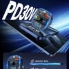 LENCENT Bluetooth 5.4 FM vysielač – adaptér do auta 48 W [PD 30 W a 18 W] [7 farieb osvetlenia] [rýchle nabíjanie] bezdrôtový rádiový adaptér pre prehrávanie hudby a hands-free zariadenia, podporuje USB zariadenia