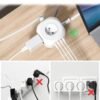 71RlgmleTbL._AC_SL1500_.jpg LENCENT Predlžovací kábel s 3 m dĺžkou, 4 zásuvkami na striedavý prúd, 3 portmi USB a 1 portom typu C, prepäťovou ochranou a vypínačom pre domácnosť, kuchyňu a kanceláriu