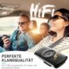 71diZPsn9KL._AC_SL1500_.jpg Handsfree do auta AGPTEK, Bluetooth 5.0, integrovaný mikrofón, s klipom na GPS, prehrávanie hudby, slot na TF kartu, automatické opätovné pripojenie, reproduktor, Auto, iOS Siri a Google Assistant