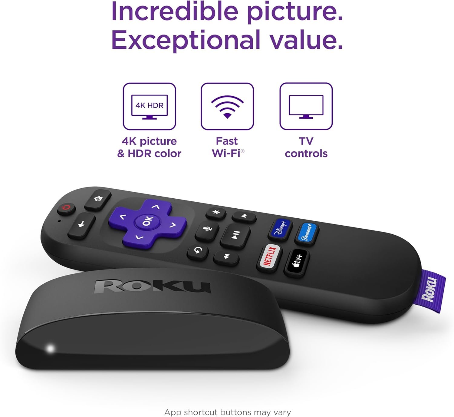 71e0kfWJiZL._AC_SL1500_.jpg Roku Express 4K+ | Streamovacie zariadenie Roku 4K/HDR, diaľkový ovládač Roku Voice Remote, bezplatná a živá televízia