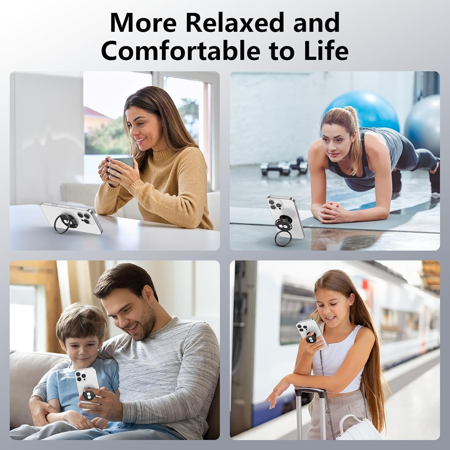 71hE-HORsSL._AC_SL1500_.jpg Pop Up Socket – držiak na mobilný telefón s krúžkom, Pop Grip – držiak na mobilný telefón na prsty s vysúvacou rukoväťou, čierny, 255° krúžok na mobilný telefón, 360° tlačidlo na upevnenie mobilného telefónu