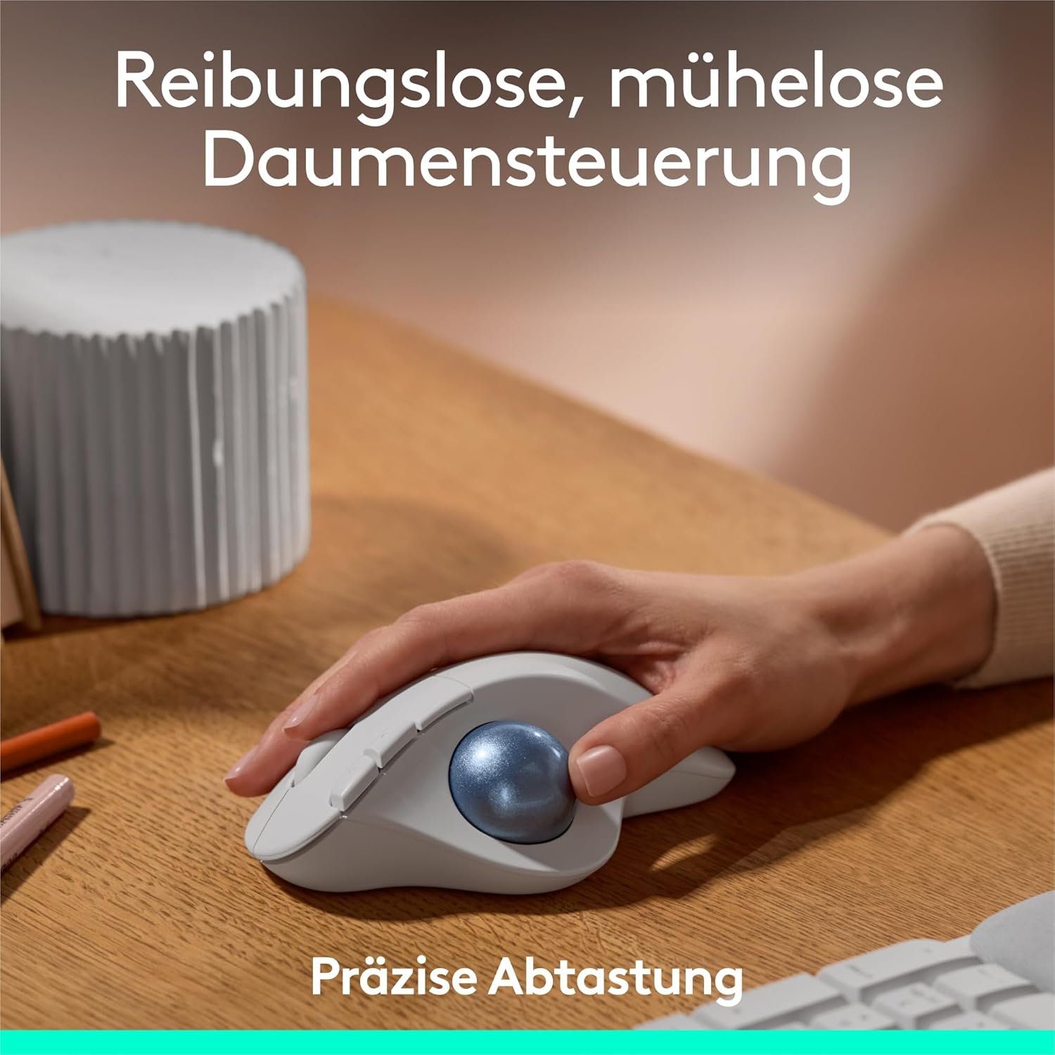 71jP9tRuikL._AC_SL1500_.jpg Bezdrôtová trackballová myš Logitech ERGO M575S, bezdrôtová ergonomická myš s Bluetooth a šifrovaným donglom, pohodlné ovládanie palcom, pre PC/Mac – biela