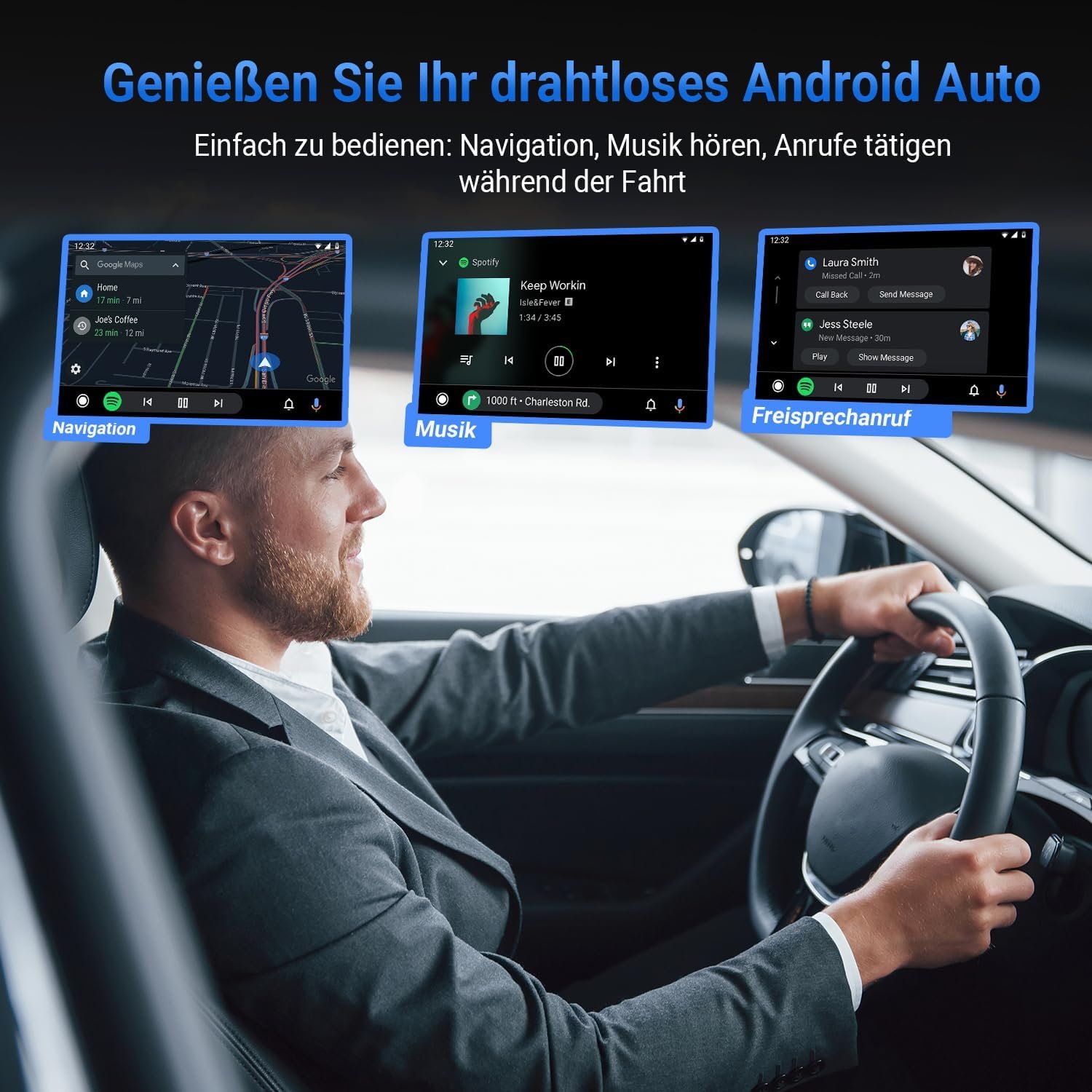 71rxxKTHPKL._AC_SL1500_.jpg Ottocast Bezdrôtový adaptér pre Android AA-dongle, bezdrôtový adaptér Android Car Plug & Play, bezdrôtový adaptér AA kompatibilný s káblom pre Android Auto (rok výroby: 2016–2024)