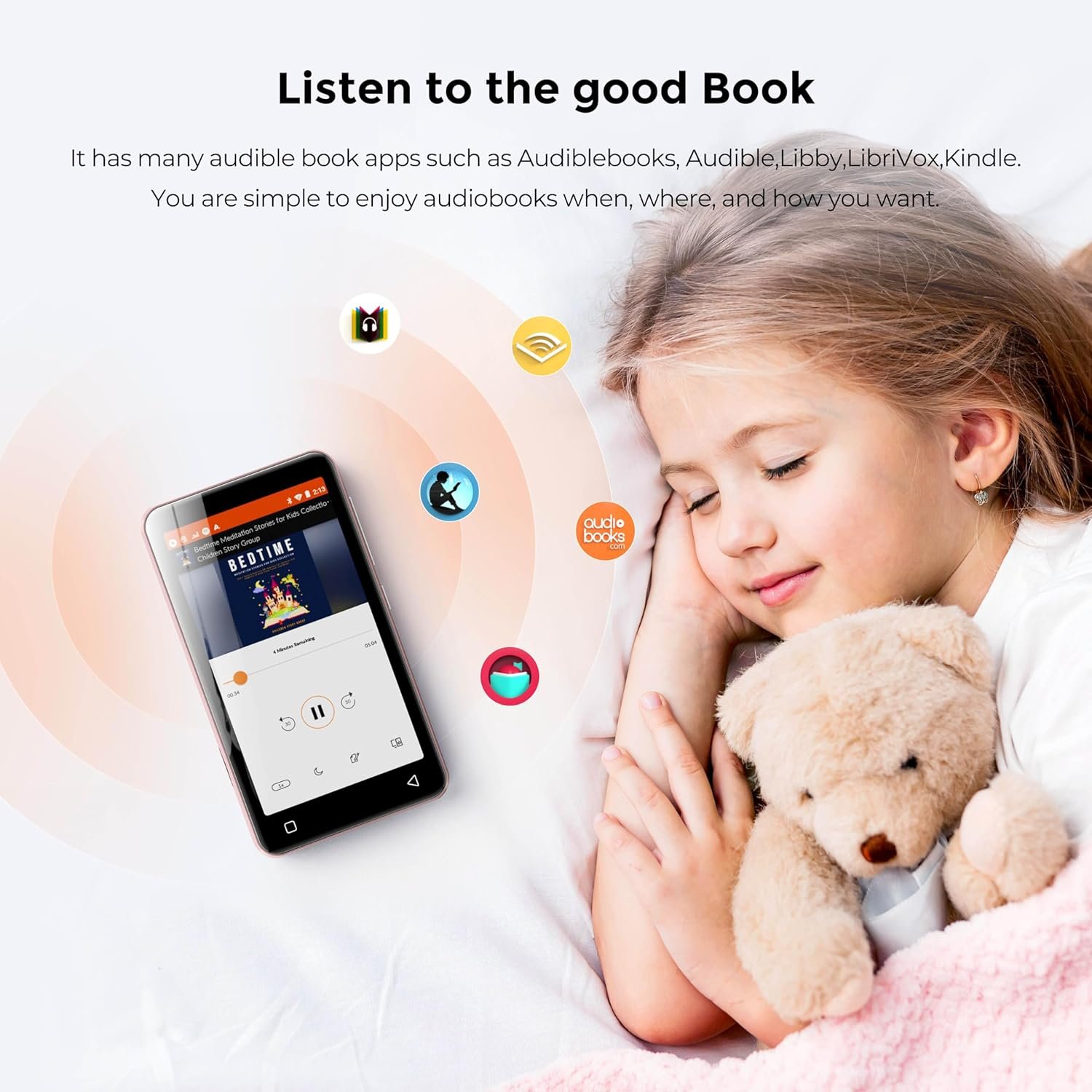 81Kp4BsQ5ML._AC_SL1500_.jpg 160 GB prehrávač Spotify MP3 s Bluetooth, prehrávač innioasis MP4 s Audible, Deezer, 4-palcový Hi-Fi dotykový prehrávač hudby s Wi-Fi (ružový)