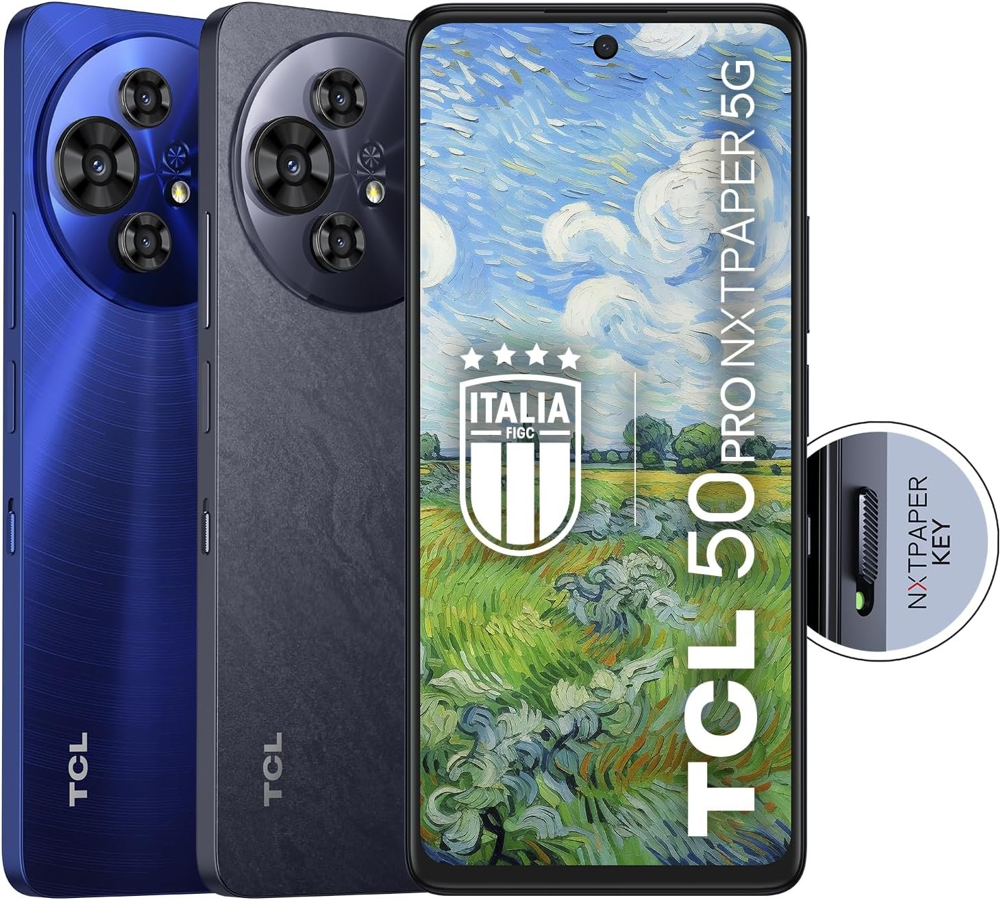 81qDGBtdiLL._AC_SL1500_.jpg TCL 50PRO NXTPAPER 5G – 5G smartfón s displejom 6,8" 120 Hz Nxtpaper 3; 0, 512 GB, 16 GB RAM (8 GB + 8 GB virtuálnej RAM), trojitý fotoaparát 108 Mpx a predný fotoaparát 32 Mpx, Android 14, batéria 5010 mAh, čierna