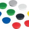 61HMBq6P03L._AC_SL1500_.jpg FRANKEN Silné guľaté magnety, 10 ks, vysoko kvalitné magnety do kancelárie, domácnosti alebo dielne s vysokou priľnavosťou, ideálne na biele tabule, chladničky, poličky alebo vitríny, 38 mm, farebné, HMS36 99