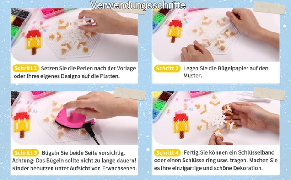 LIHAO 24000 MINI Sada korálikov na žehlenie – malé navliekacie koráliky v triediacom boxe, detské DIY koráliky na dosku na žehlenie, ako darček pre deti (2,6 mm, 48 farieb, mini)