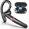 Bezdrôtové Bluetooth slúchadlá do uší IPX7, vodotesné bezdrôtové slúchadlá Bluetooth 5.0 s mikrofónom, LED indikátor stavu batérie, batéria 2000 mAh, doba prehrávania 80 hodín pre šport