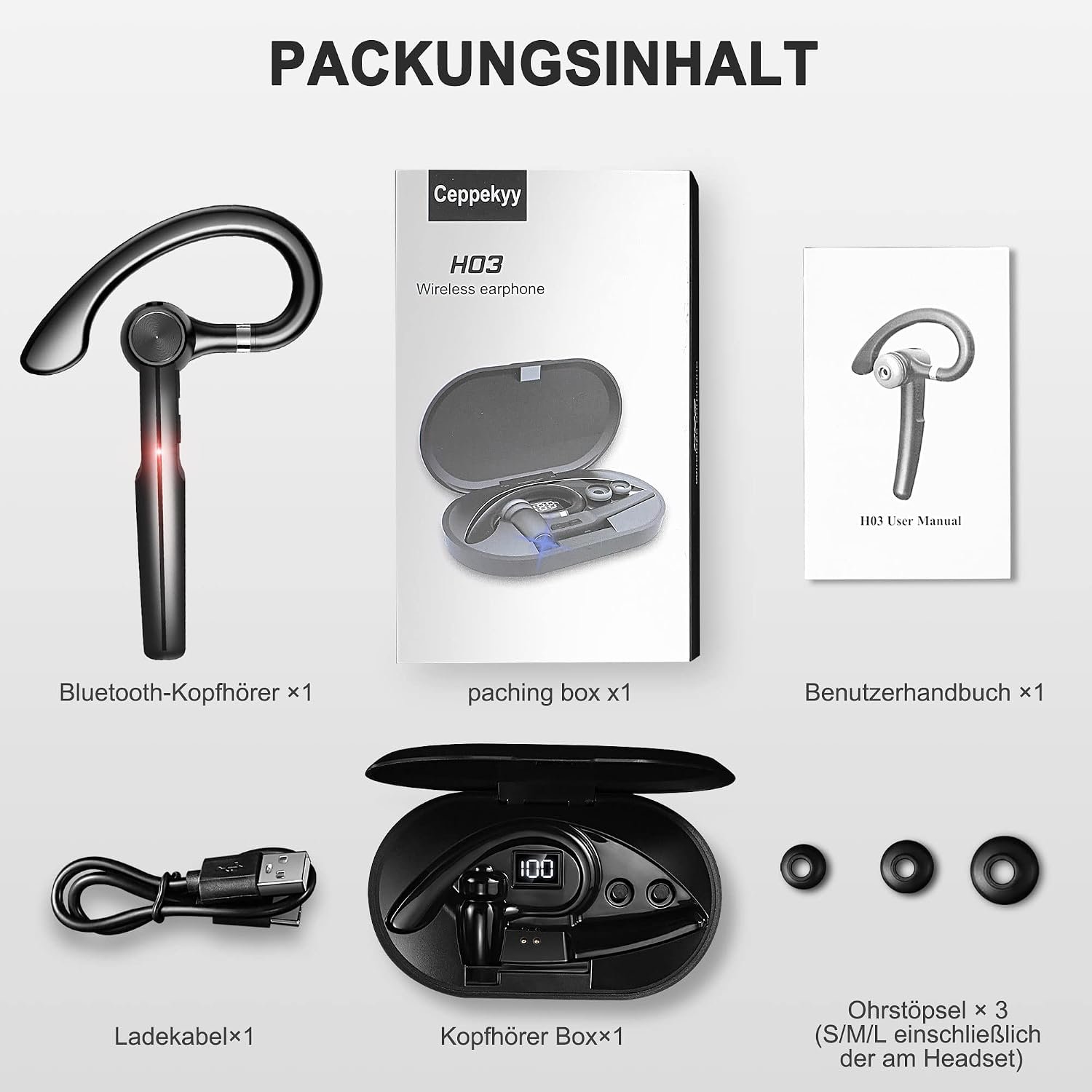 Bezdrôtové Bluetooth slúchadlá do uší IPX7, vodotesné bezdrôtové slúchadlá Bluetooth 5.0 s mikrofónom, LED indikátor stavu batérie, batéria 2000 mAh, doba prehrávania 80 hodín pre šport
