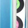 UENTIP Puzdro na CD s kapacitou 96 kusov, prenosné puzdro na DVD z tvrdeného plastu, organizér na CD, peňaženka, ochranné puzdro na DVD (nebeská modrá 96, 96)