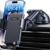 81DAwGrmTQL._AC_SL1500_.jpg Blukar Držiak na mobilný telefón Auto Upgrade Držiak na mobil do auta, na palubnú dosku a čelné sklo s uvoľnením jedným tlačidlom, otočný o 360° pre iPhone, Galaxy, Mate atď.