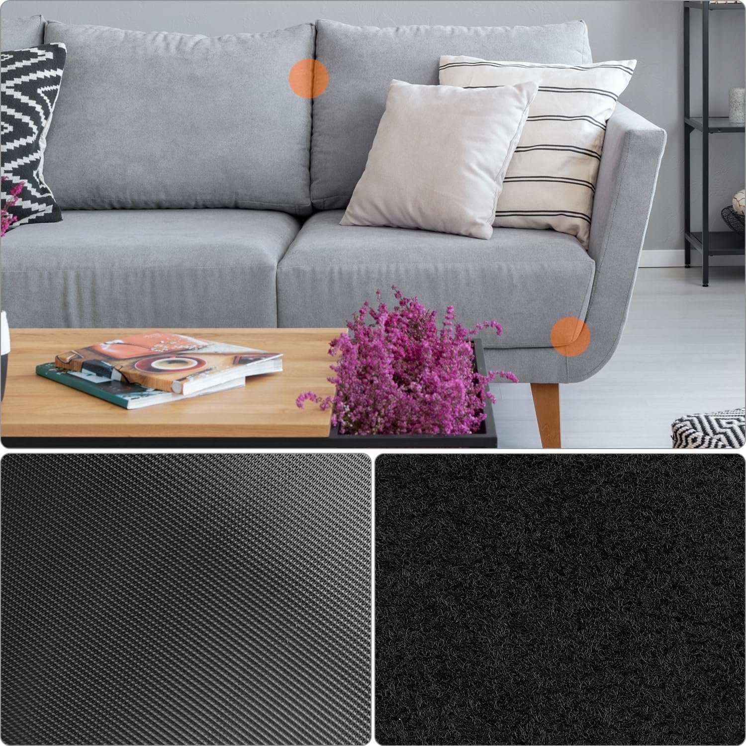 81dgIpQoY0L._AC_SL1500_.jpg QWORK® 11 cm × 6 m samolepiaci suchý zips, extra silný – možno skrátiť; nylonový suchý zips na upevnenie vankúšov na gauč, koberce, upevňovanie a organizáciu v domácnosti a v kancelárii