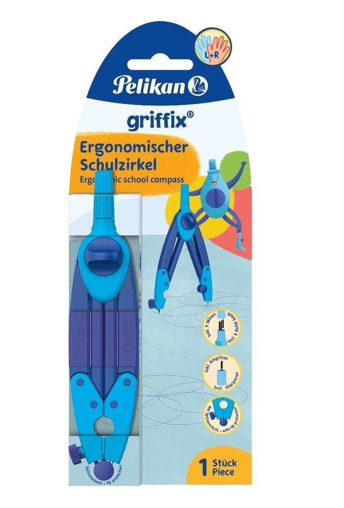 Kružidlo Pelikan Griffix 228x91x30 mm modrý