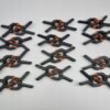 24 mini nylonové pružinové svorky 2 palce (6,5 mm) na pozadie, do štúdia, záhrady