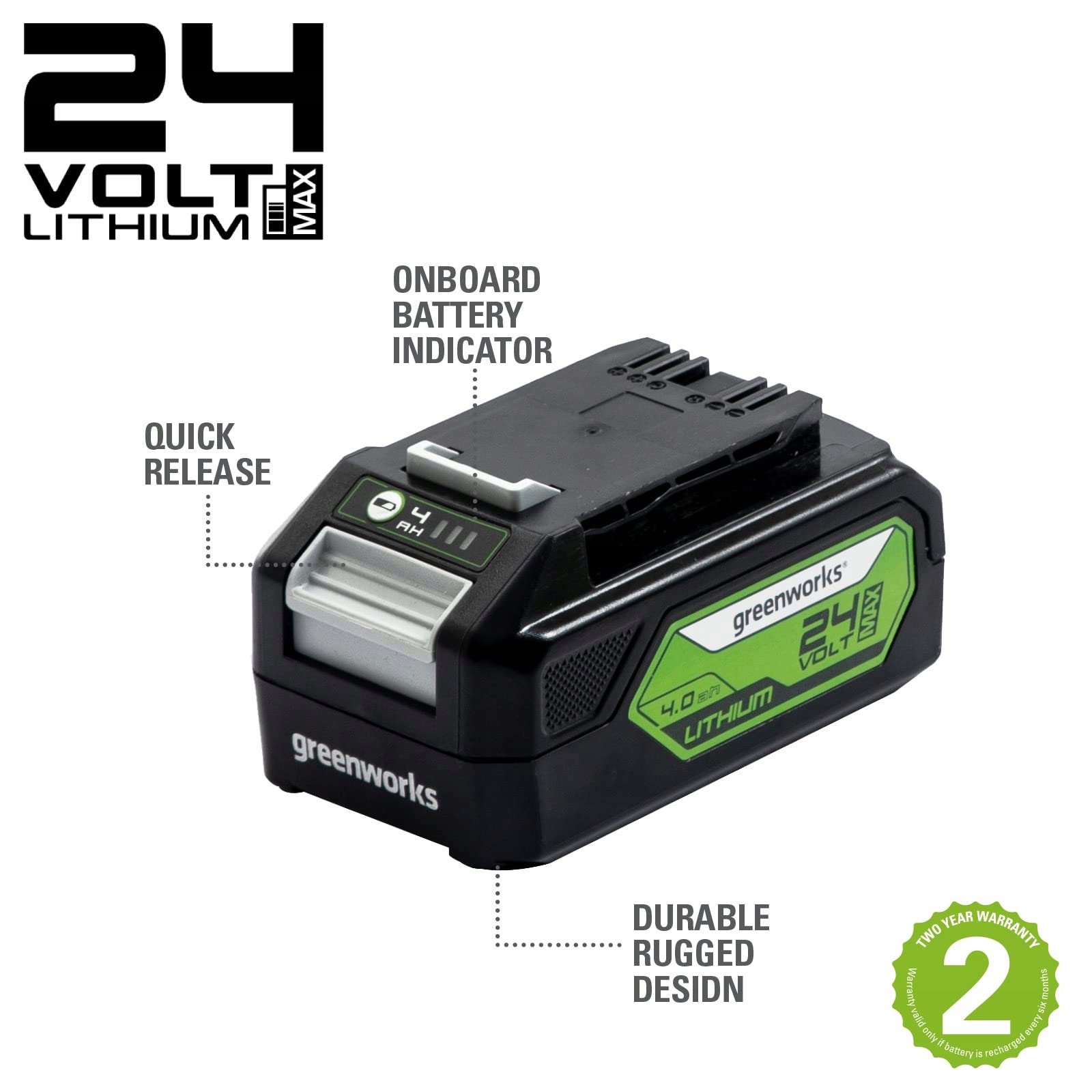 Akumulátor 24V 4Ah Batéria pre náradie Greenworks
