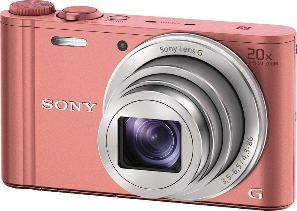 Digitálny fotoaparát Sony DSC-WX350 ružový