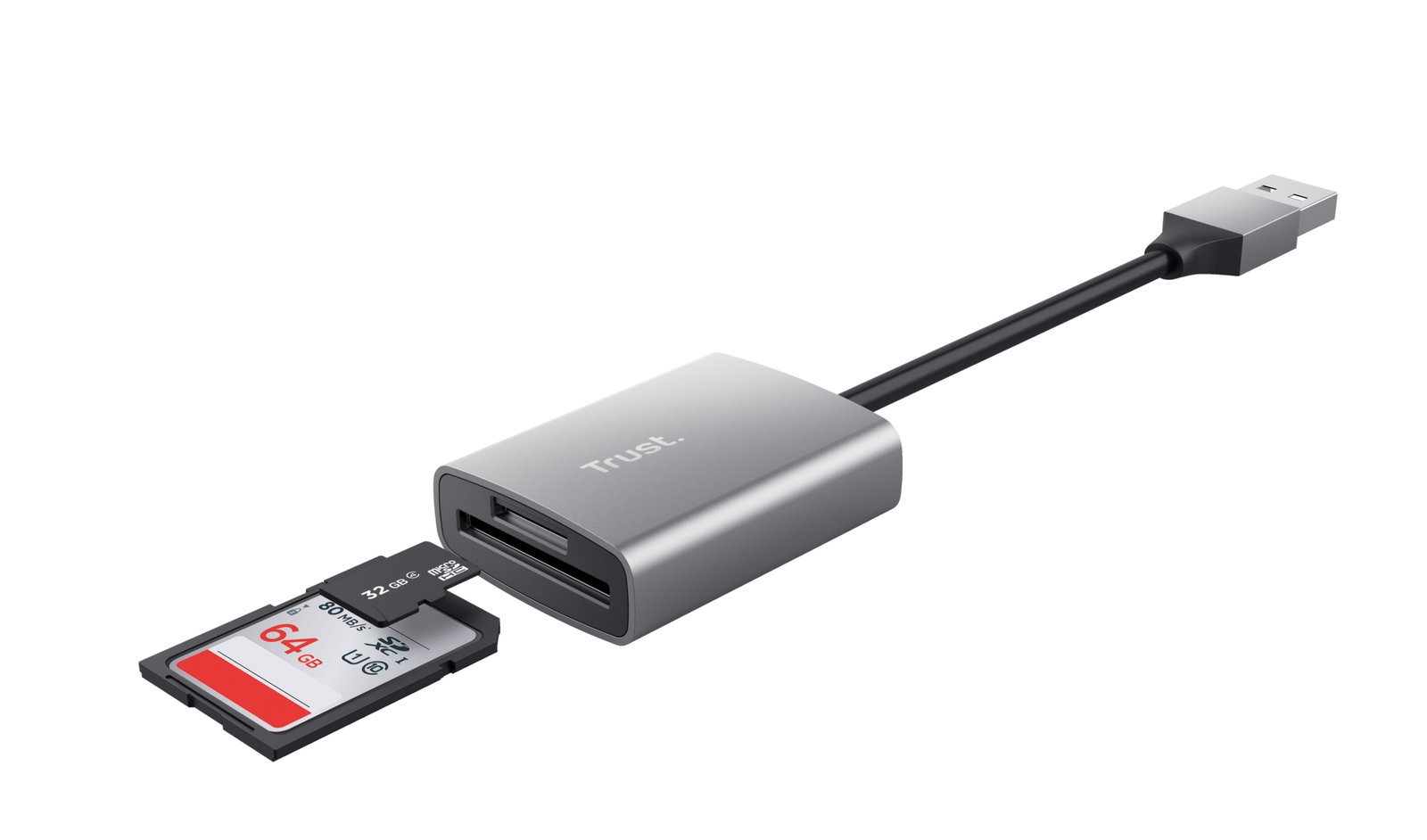 Čítačka kariet Trust Dalyx strieborná USB 3.2 Gen 1