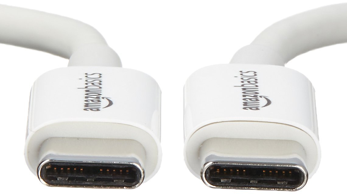 AmazonBasics L6LUC026-CS-R kábel USB 1,8 m USB C Pánsky biely