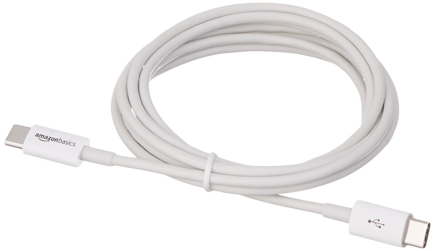 AmazonBasics L6LUC026-CS-R kábel USB 1,8 m USB C Pánsky biely