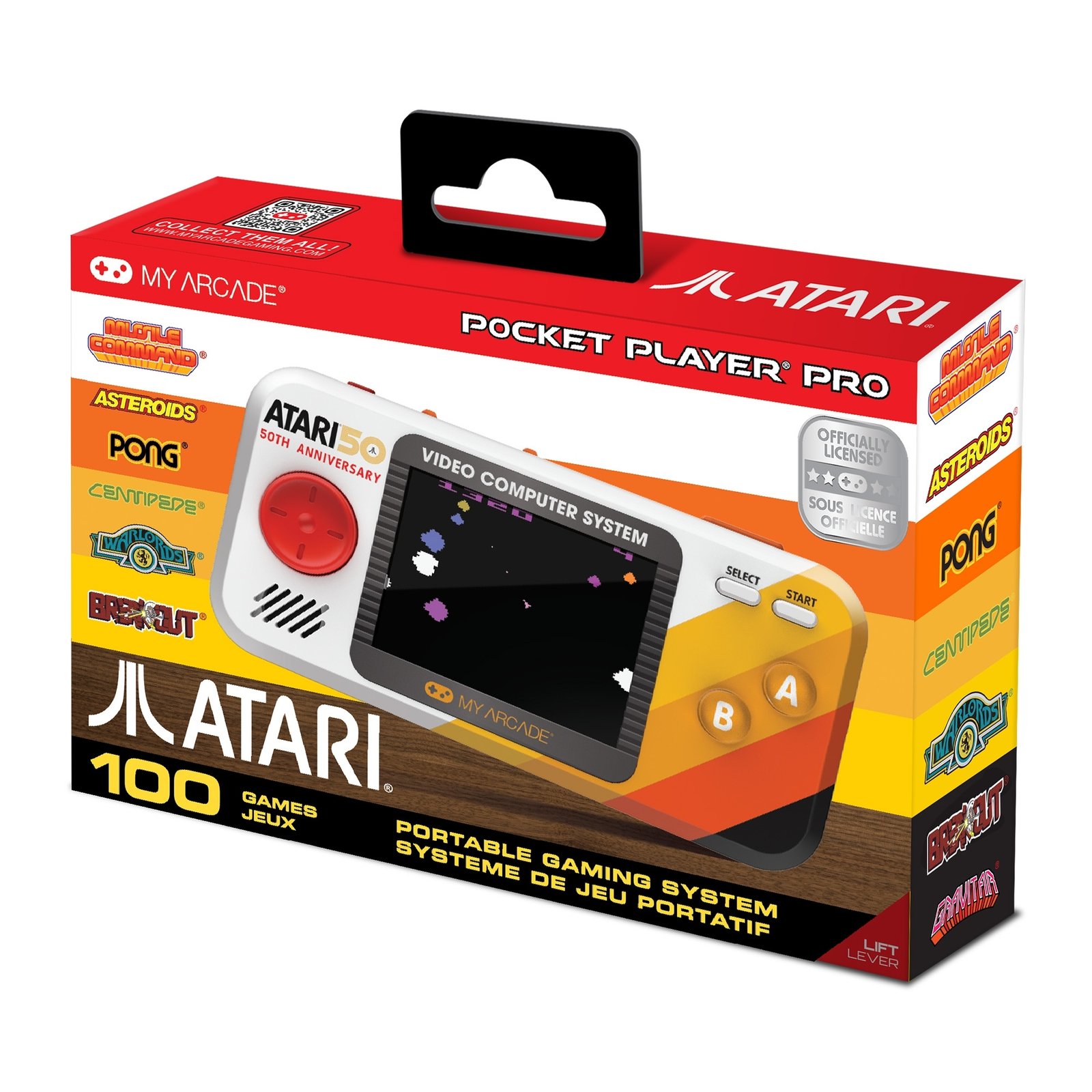 image-575.jpeg MY ARCADE POCKET PLAYER PRO ATARI 50TH / MINI KONZOLA / PRENOSNÁ / 100 hier