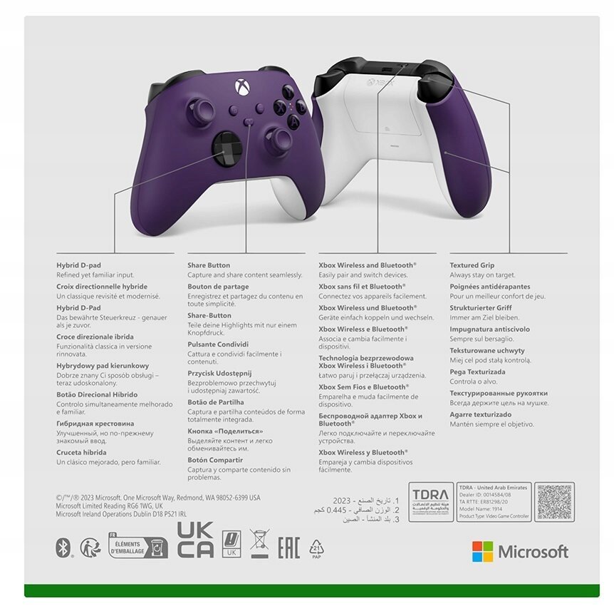 Bezdrôtový ovládač Microsoft fialový Xbox X/S
