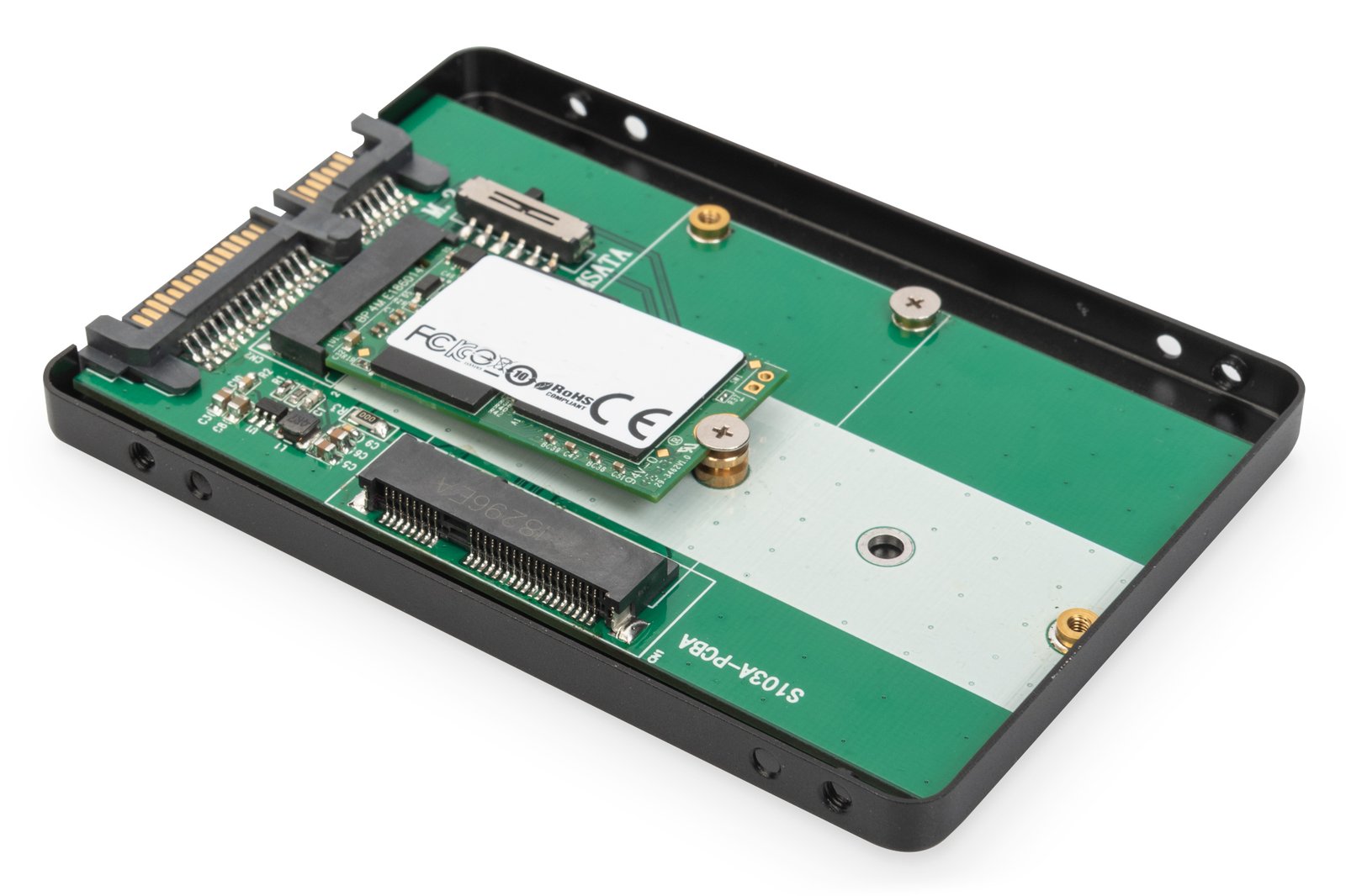 Adaptér pre pevný disk SATA M.2 alebo mSATA Digitus DA-71118