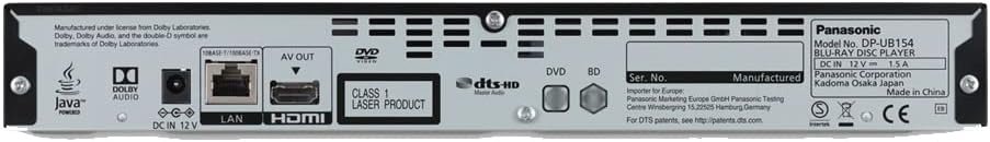 41VJhcv6VsL._AC_SL1000_.jpg Prehrávač Blu-ray Panasonic DP-UB154EB-K s rozlíšením 4K Ultra HD a podporou HDR10+, čierny, kompaktný